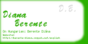 diana berente business card